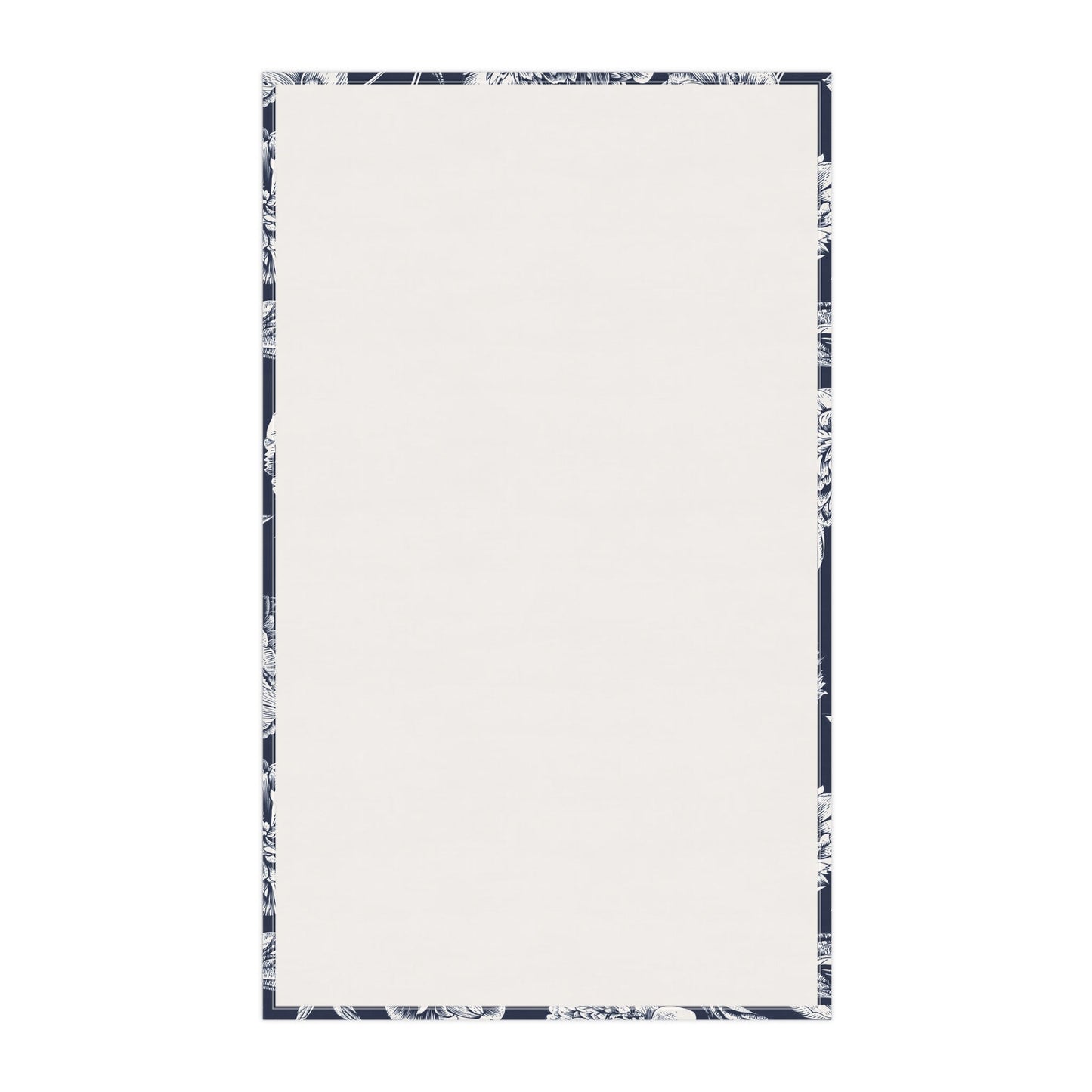 Tea Towel | Navy & White | Peony