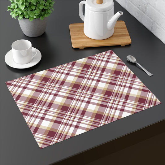 Placemat | Maroon & Gold | Tartan