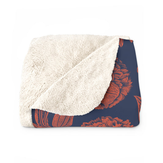 Sherpa Fleece Blanket | Charlottesville, Virginia | Peony
