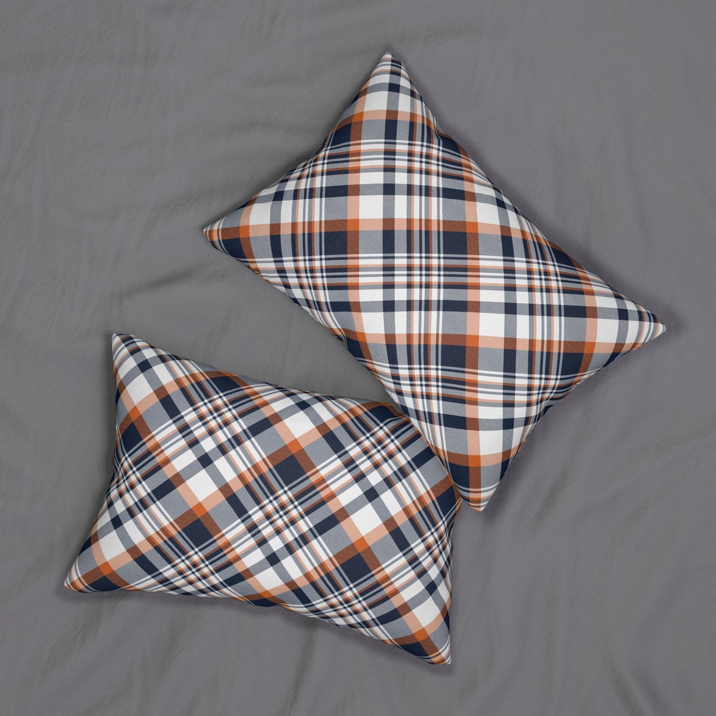 Pillow | Orange & Blue | Tartan