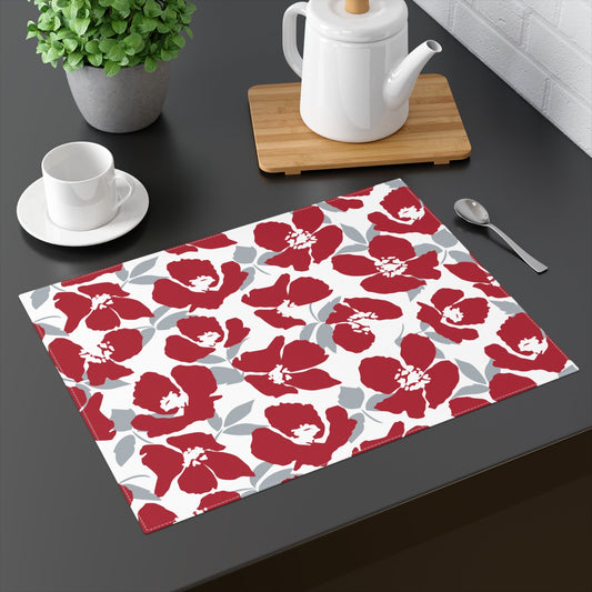 Placemat | Red & Gray | Poppy