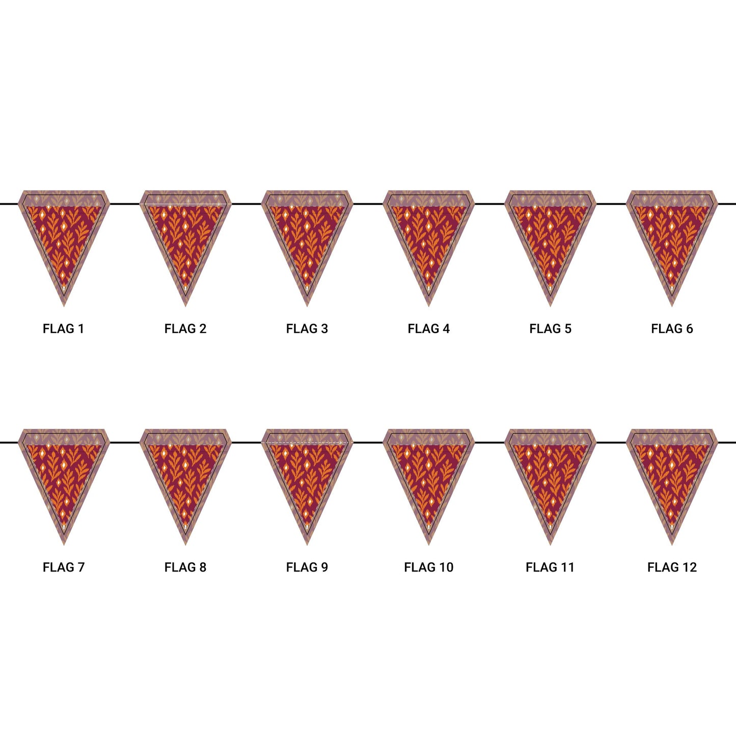 Flag Garland | Blacksburg, Virginia | Laurel