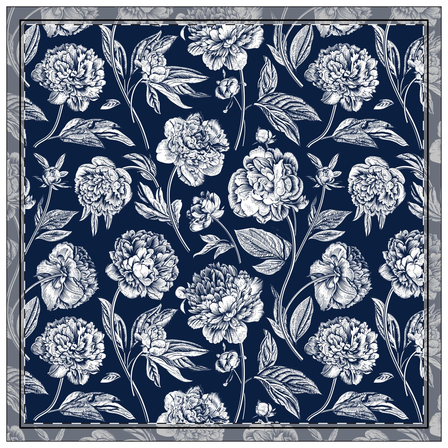 Napkin 4-set | State College, Pennsylvania | Peony