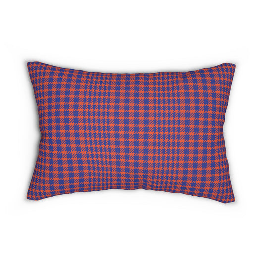 Pillow | Bright Blue & Orange | Tweed