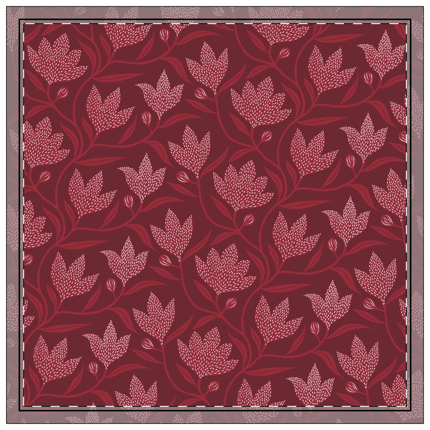 Napkins | Maroon & White | Magnolia