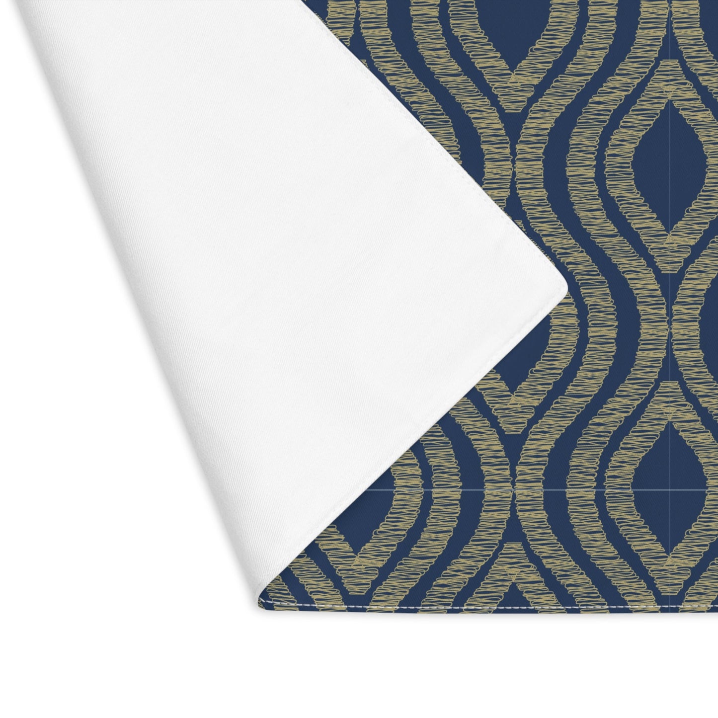 Placemat | Blue & Gold | Ogee