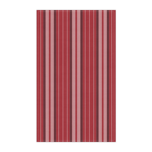 Tea Towels | Red & Black | Stripe
