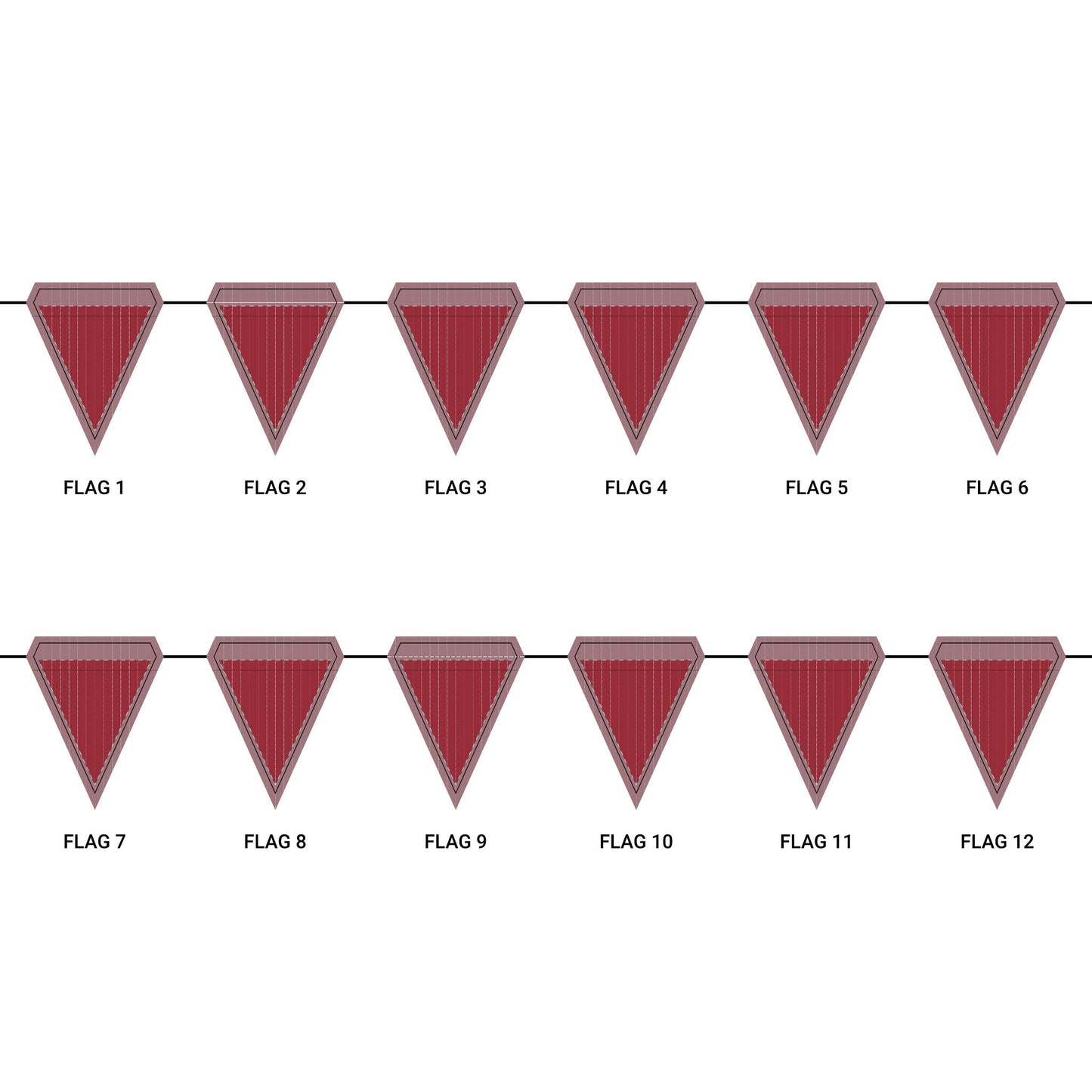 Flag Garland | Tuscaloosa, Alabama | Pinstripe