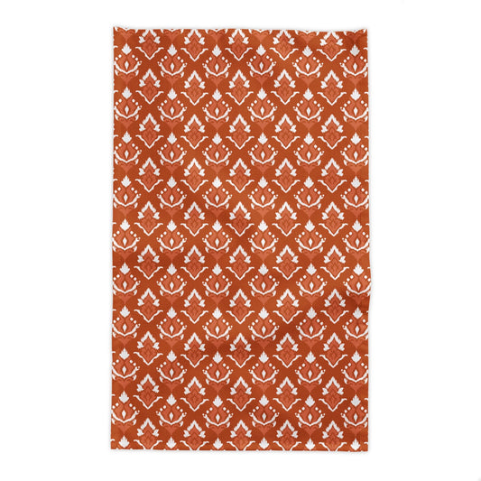 Tablecloth | Dark Orange & White | Ikat