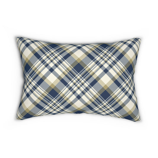 Pillow | Blue & Gold | Tartan
