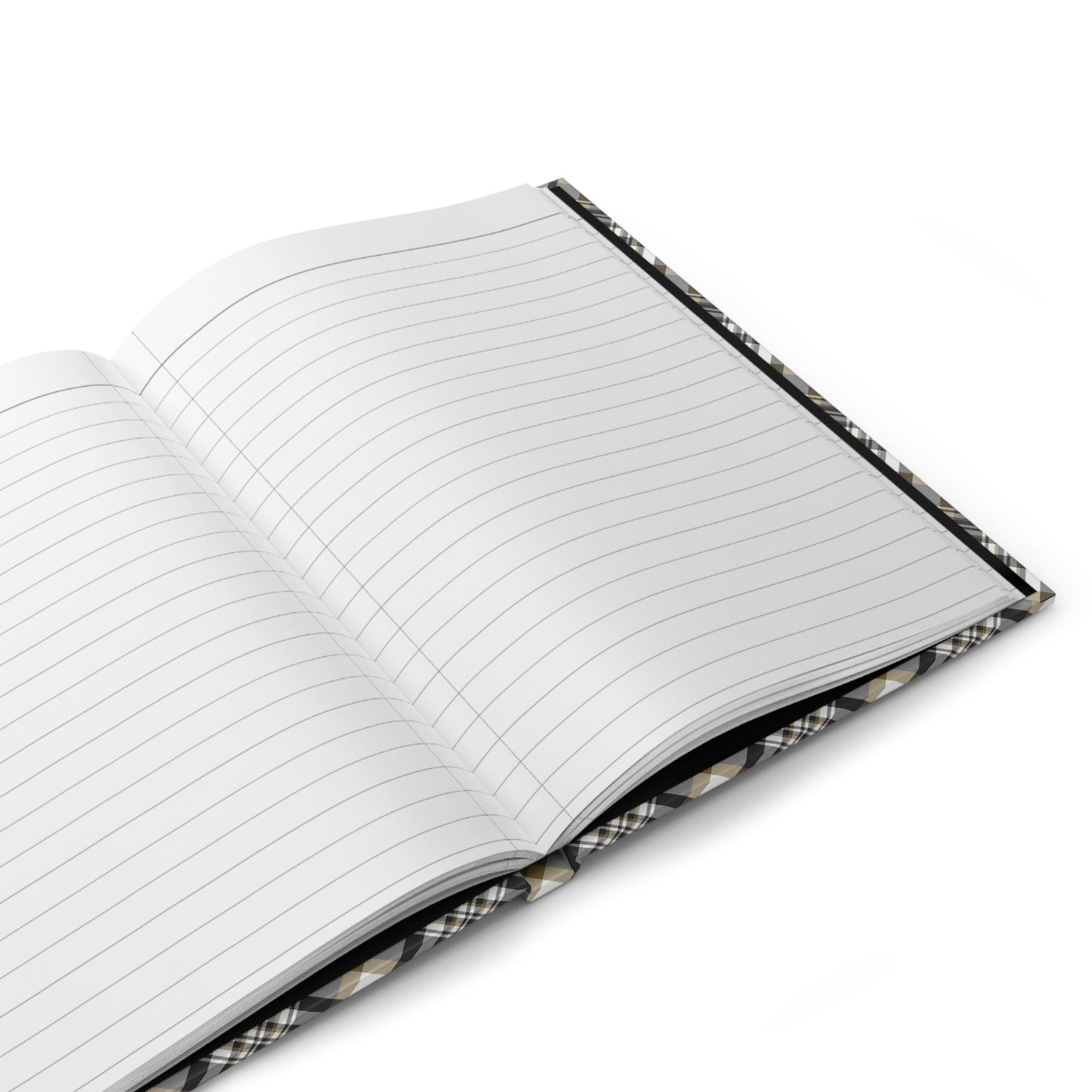 Hardcover Journal | Black & Gold | Tartan