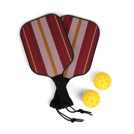Pickleball Paddle Kit | Red & Yellow | Stripe