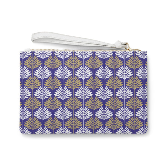 Clutch Bag | Purple & Gold | Deco