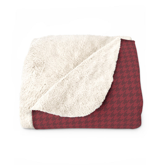 Sherpa Fleece Blanket | Tuscaloosa, Alabama | Houndstooth