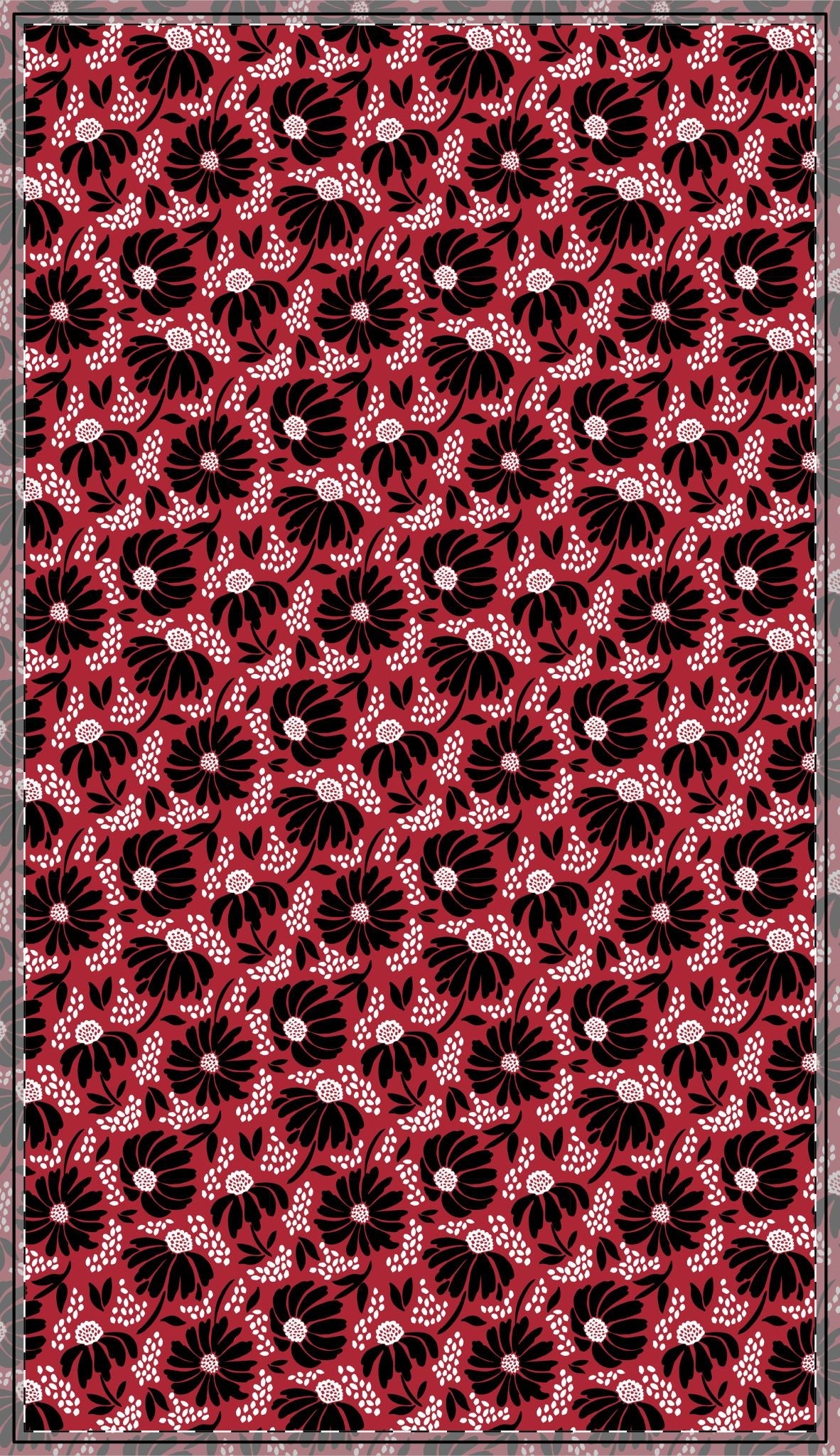 Tablecloth | Red & Black | Bellis
