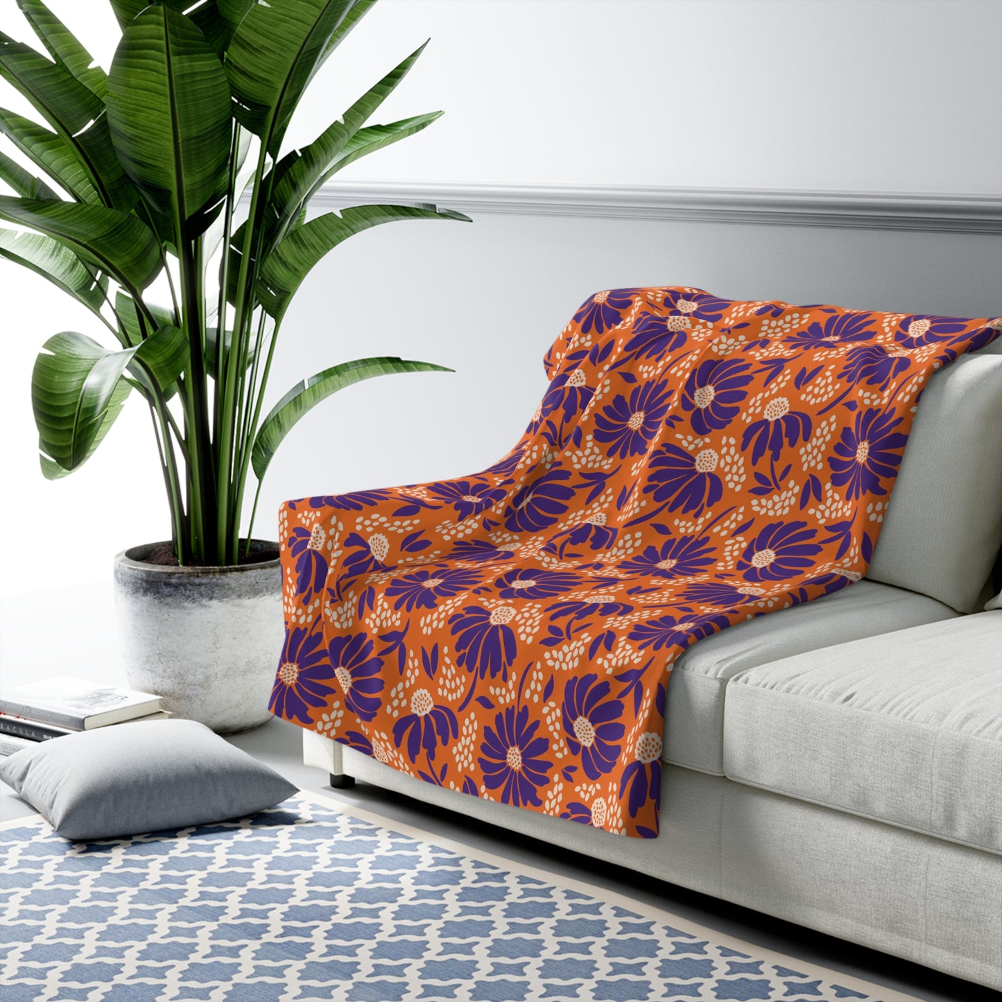 Sherpa Fleece Blanket | Clemson, South Carolina | Bellis
