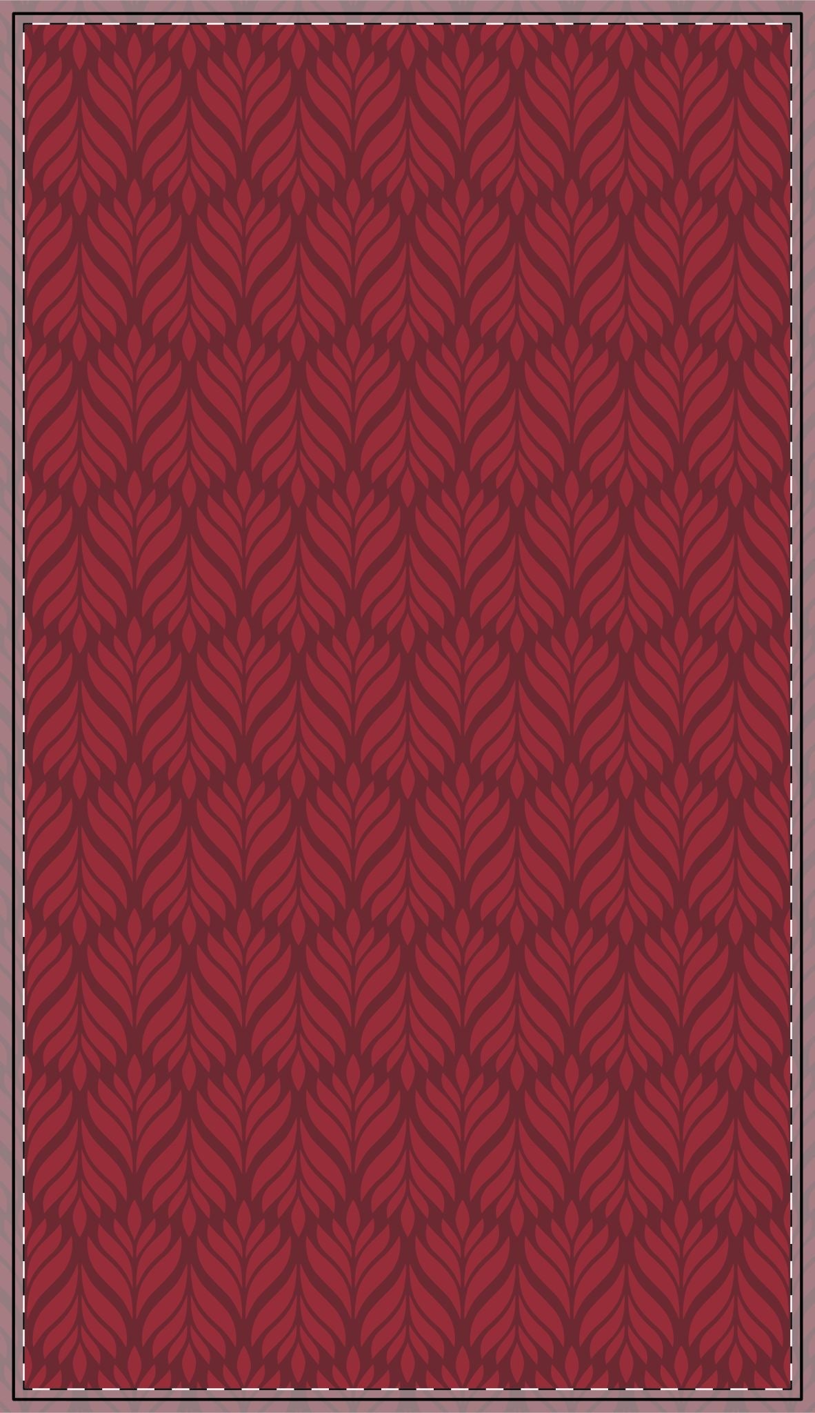 Tablecloth | Maroon & White | Palm
