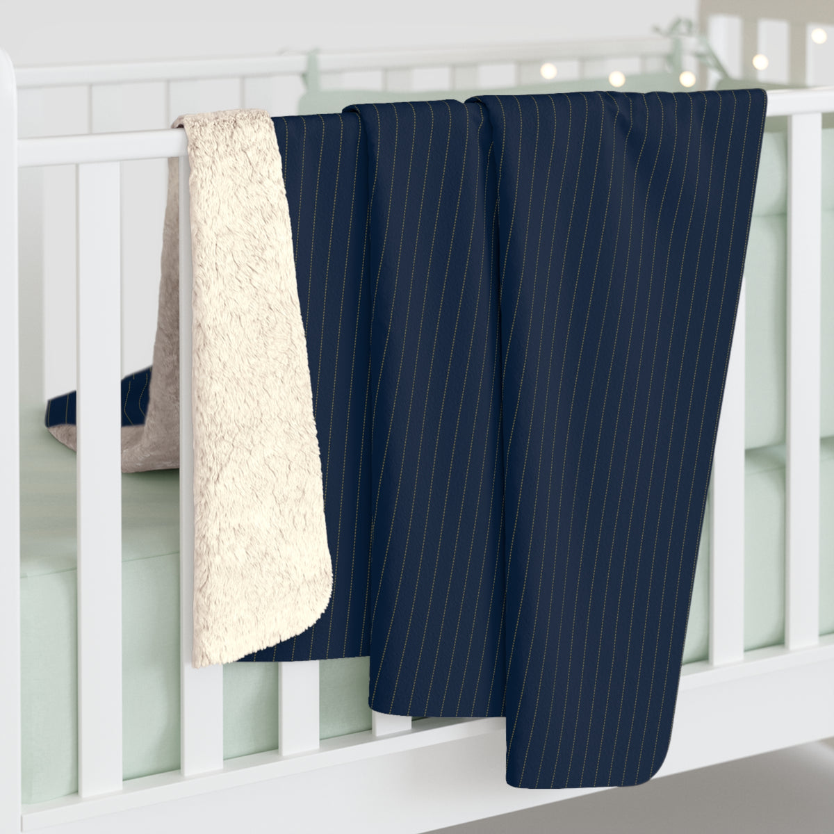 Sherpa Blanket | Notre Dame, Indiana | Pinstripe