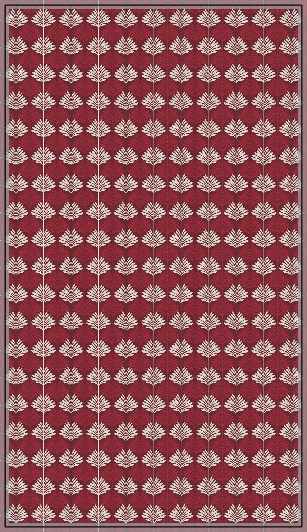 Tablecloth | Maroon & White | Deco