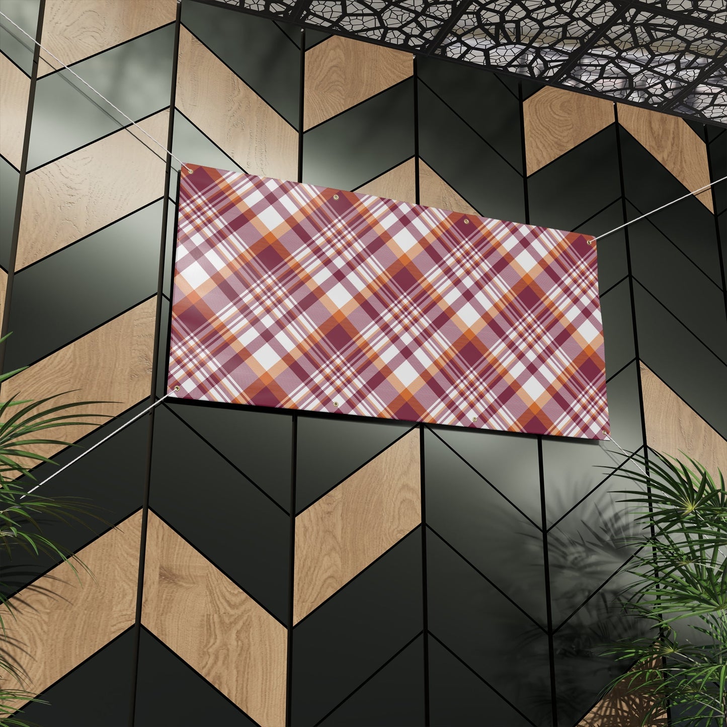 Banner | Maroon & Orange | Tartan