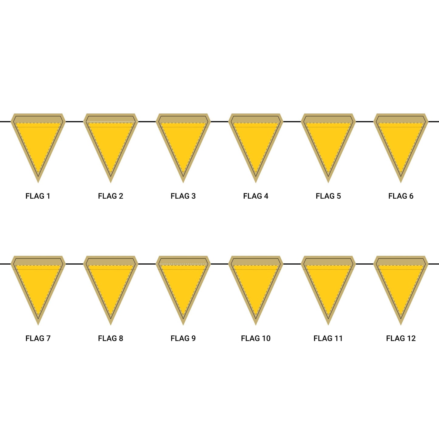 Flag Garland | Ann Arbor, Michigan | Light