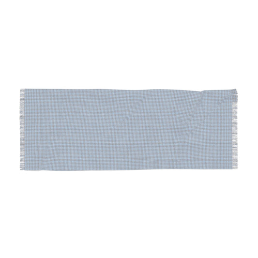 Scarf | Light Blue & White | Houndstooth