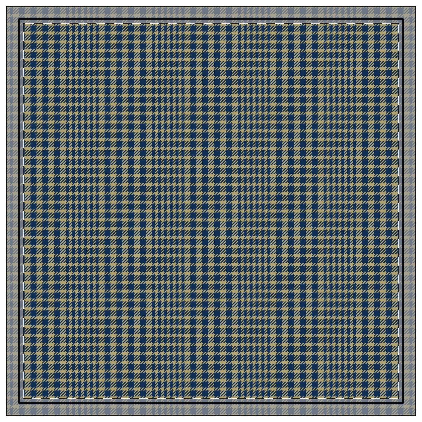 Napkins | Blue & Gold | Tweed
