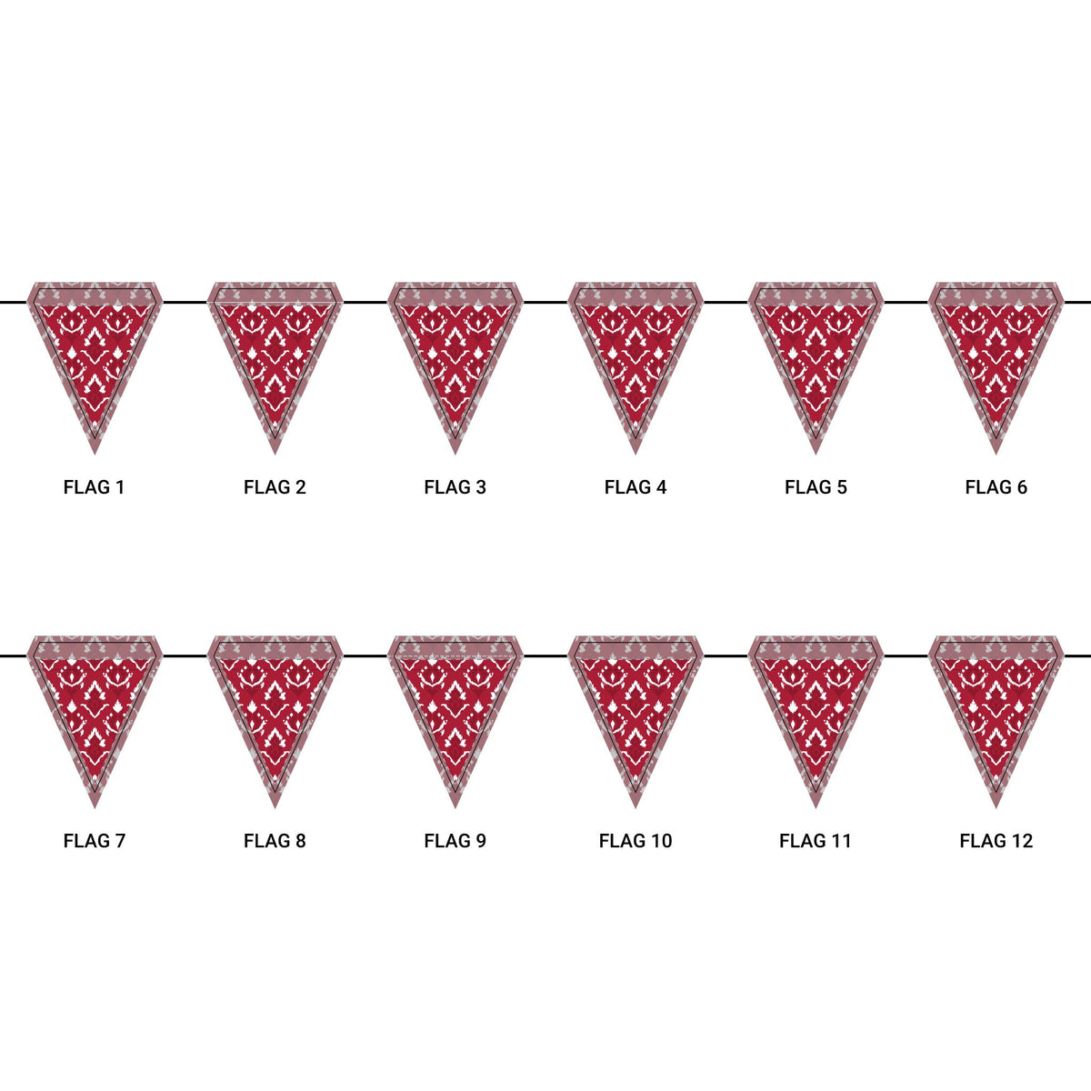 Flag Garland | Bloomington, Indiana | Ikat