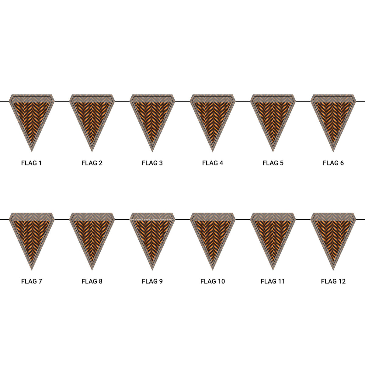 Flag Garland | Princeton, New Jersey | Herringbone