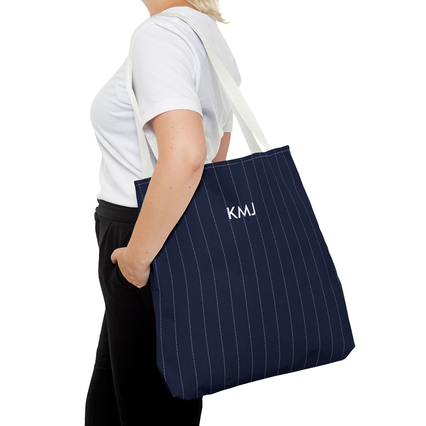 Totes - Personalized | Navy & White | Pinstripe