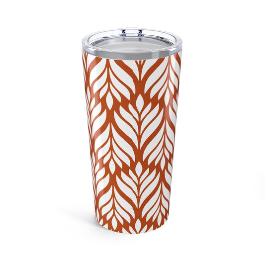 Tumbler | Dark Orange & White | Palm