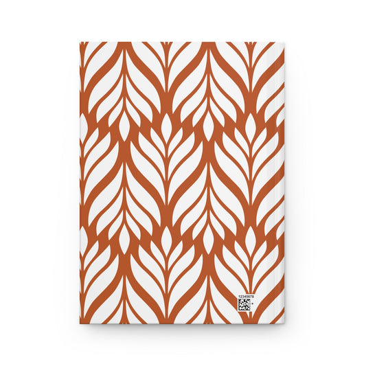 Journal | Dark Orange & White | Palm