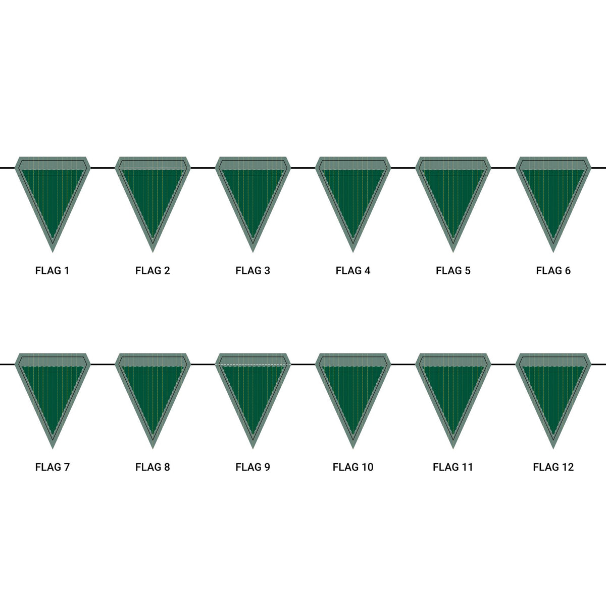 Flag Garland | Fairfax, Virginia | Pinstripe