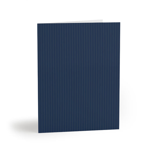 Notecards | Blue & Gold | Pinstripe