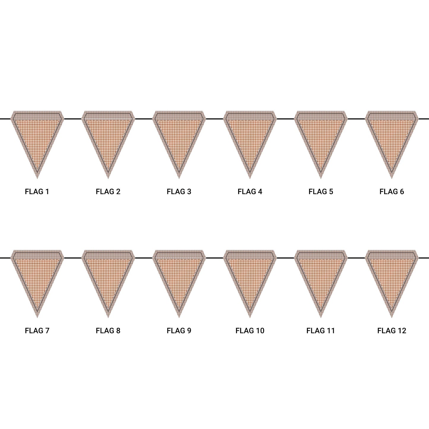 Flag Garland | Austin, Texas | Houndstooth