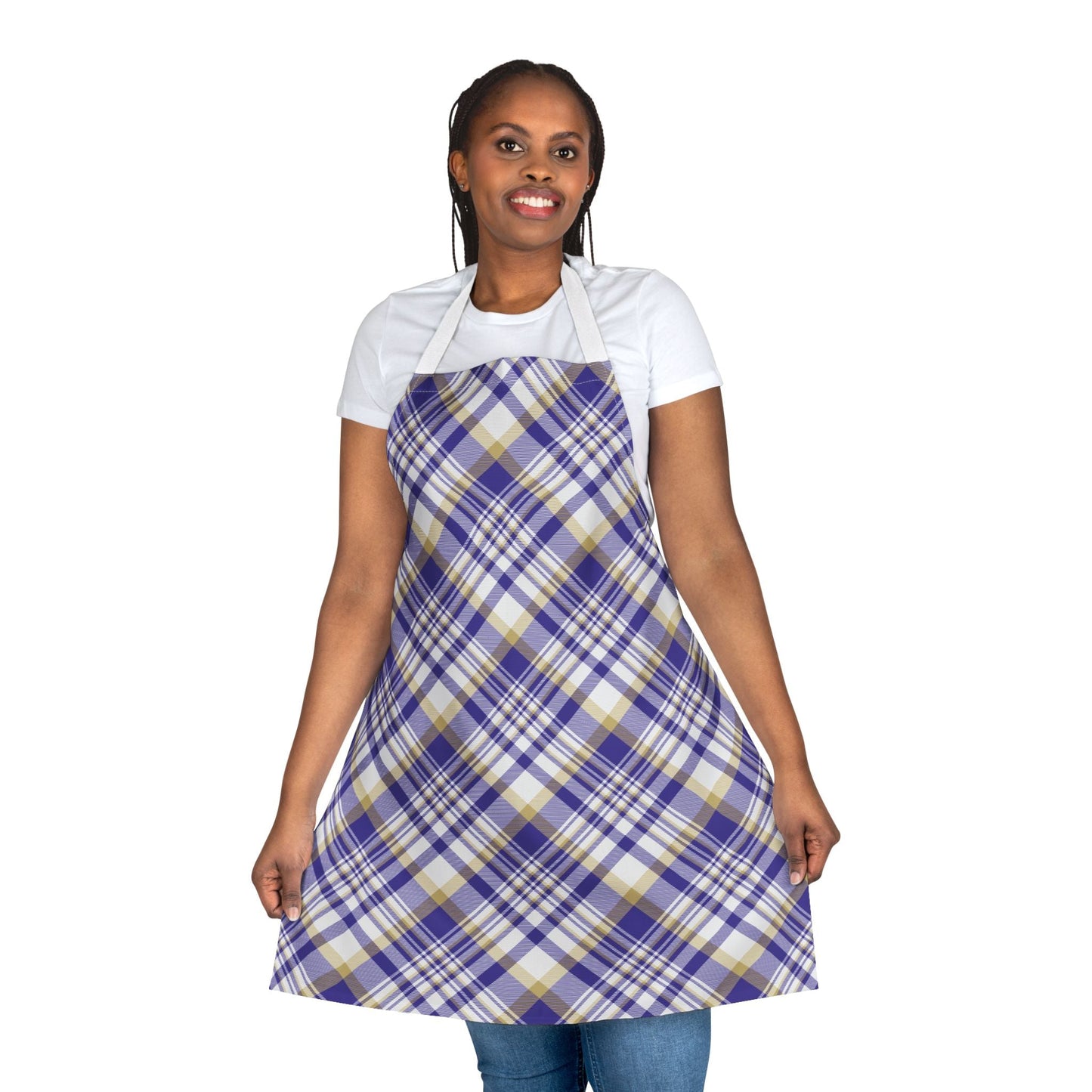 Apron | Purple & Gold | Tartan
