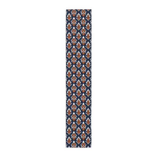 Table Runner | Orange & Blue | Ikat