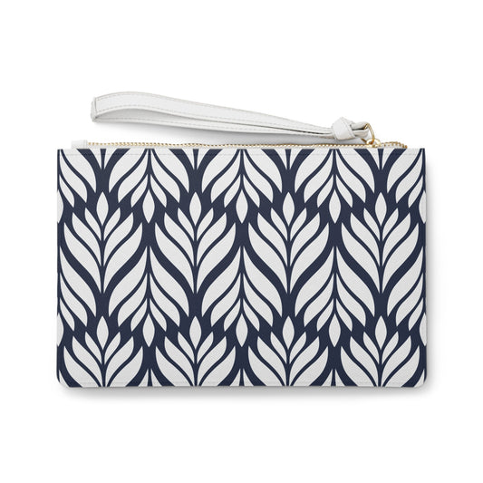 Clutch Bag | Navy & White | Palm