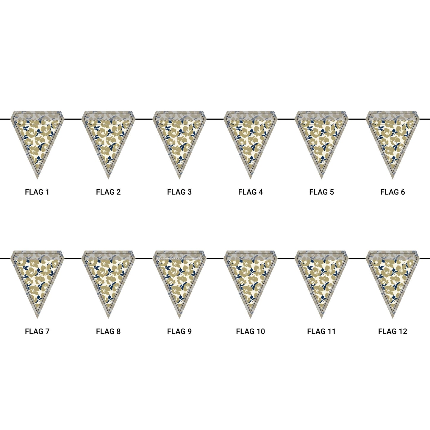 Flag Garland | Atlanta, Georgia | Poppy