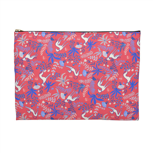 Accessory Pouch | Greyhounds | Pink Fern