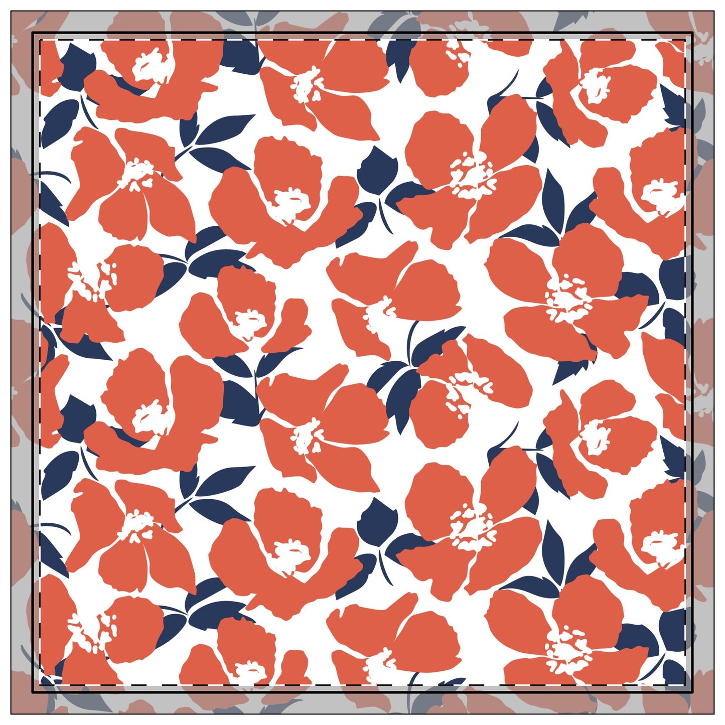 Napkin 4-set | Charlottesville, Virginia | Poppy