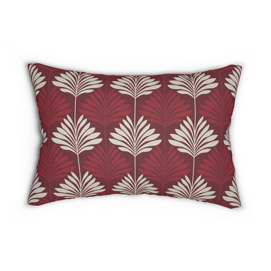 Pillow | Maroon & White | Deco