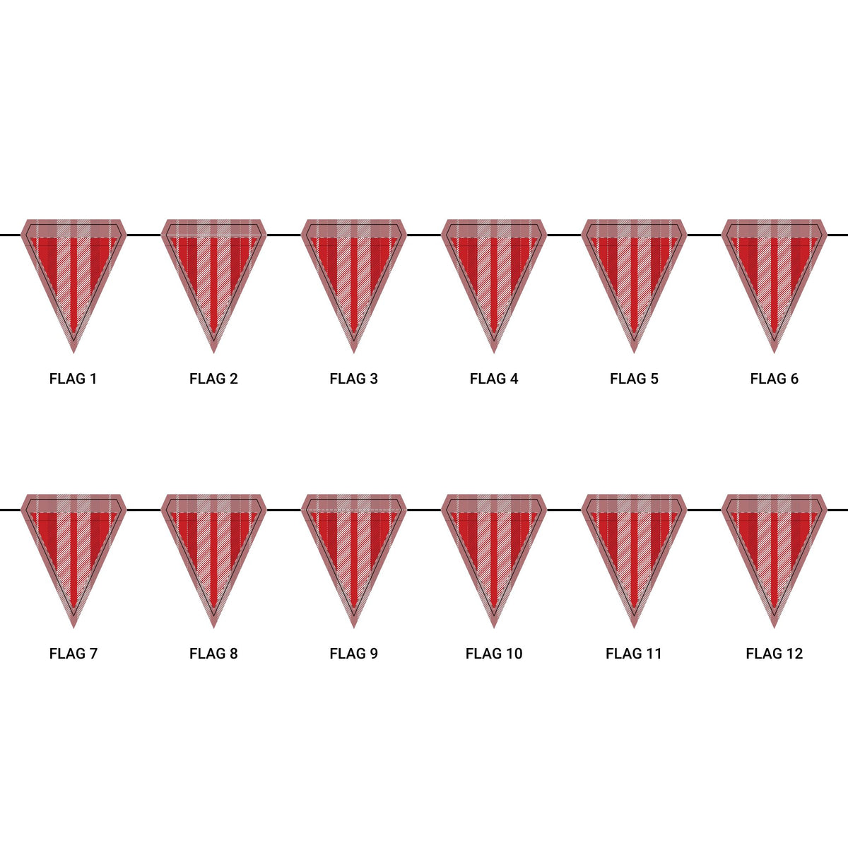 Flag Garland | Madison, Wisconsin | Stripe