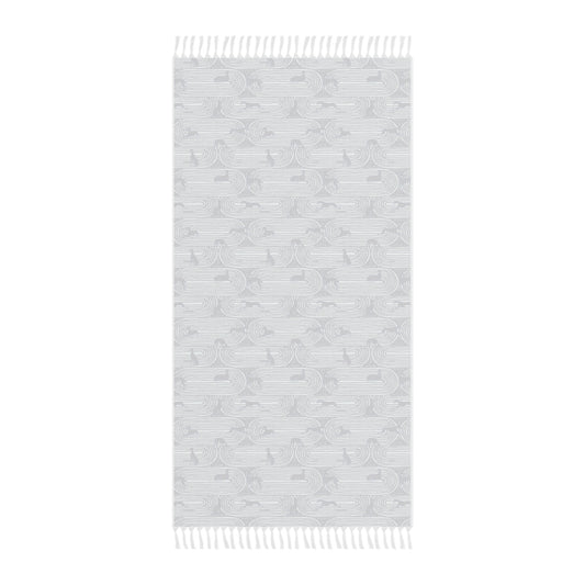 Boho Beach Towel | Greyhounds | Green Track