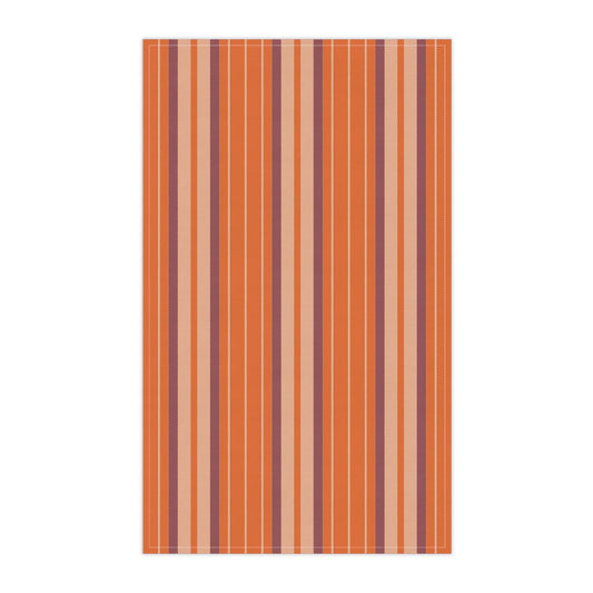 Tea Towels | Orange & Purple | Stripe