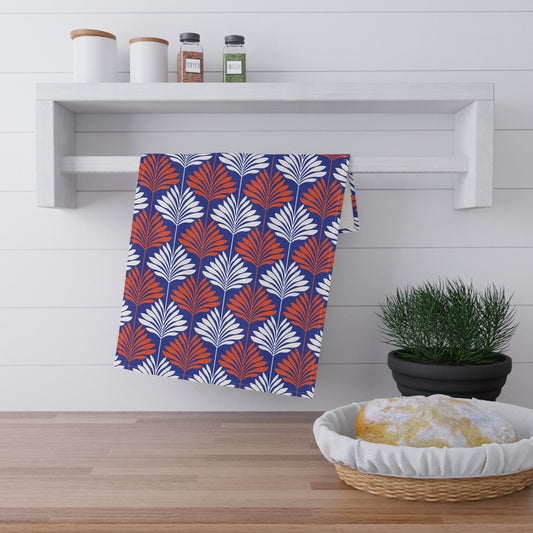 Tea Towel | Bright Blue & Orange | Deco