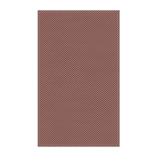 Tea Towels | Maroon & Gold | Herringbone