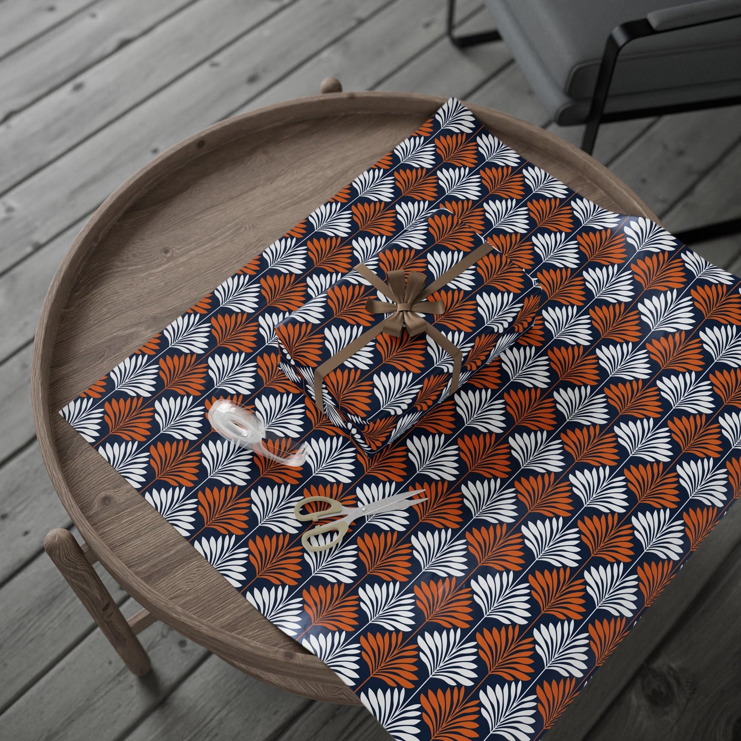 Gift Wrap | Orange & Blue | Deco