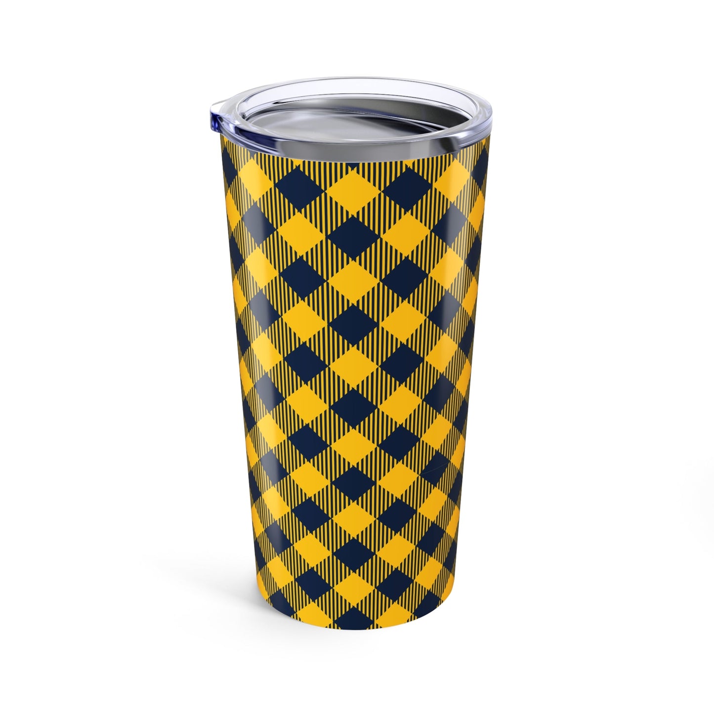 Tumbler | Yellow & Blue | Gingham
