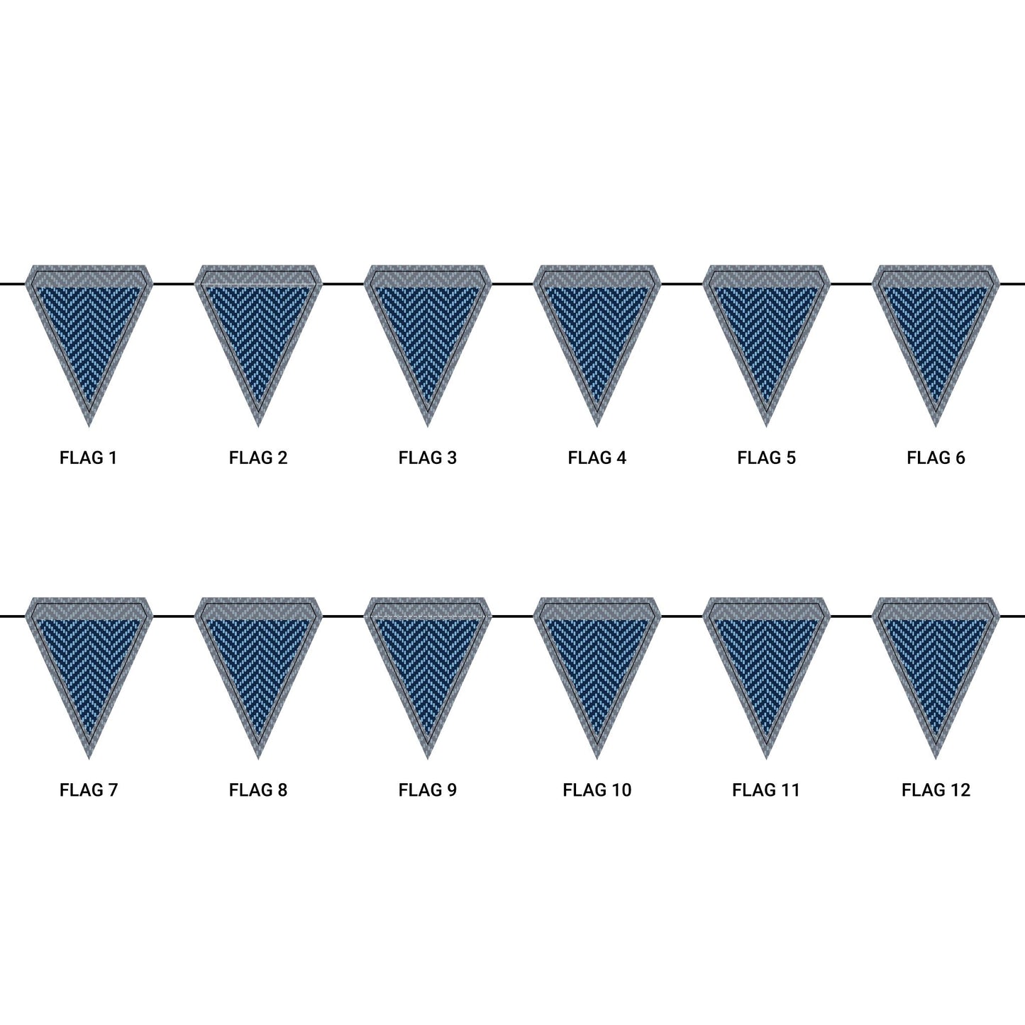 Flag Garland | Chapel Hill, North Carolina | Herringbone